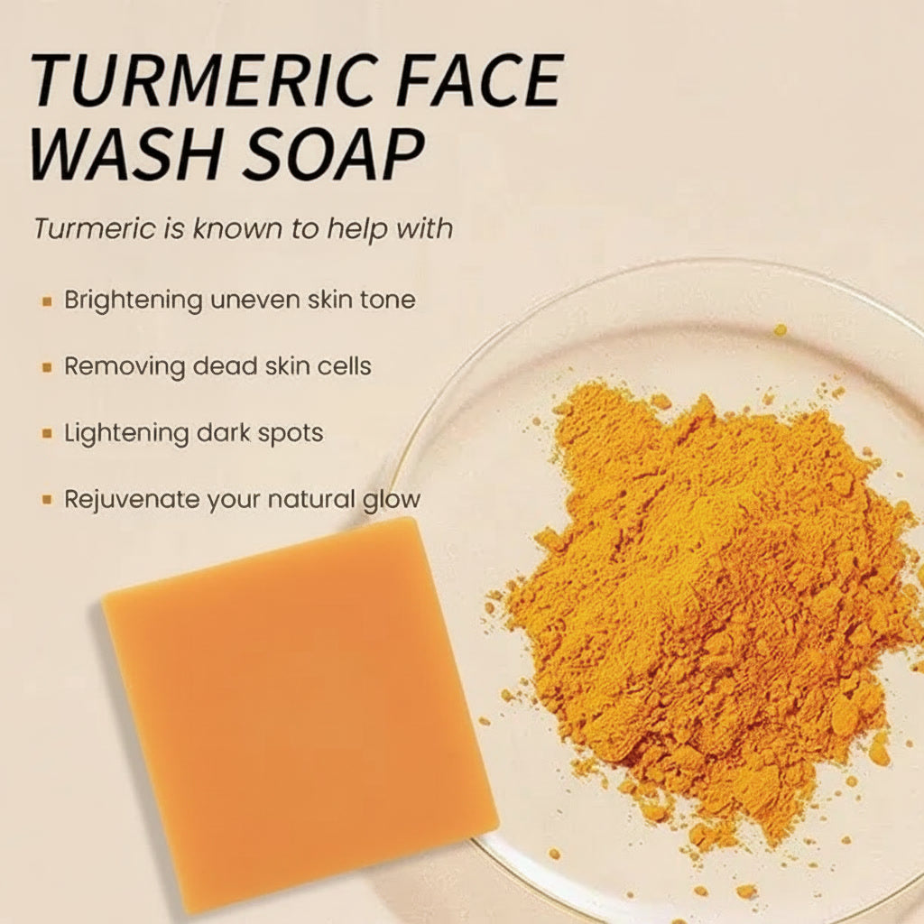 Brightening Turmeric & Kojic Acid Soap Bar – Dark Spot Corrector & Skin Brightening Cleanser