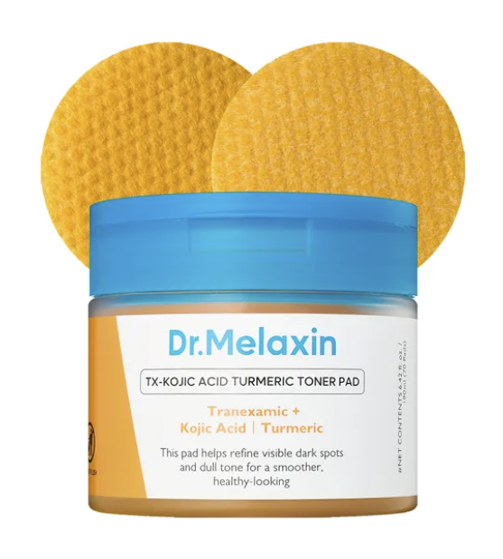 Brightening Toner Pads – Kojic Acid, Tranexamic Acid & Turmeric Exfoliating Pads for Dark Spots & Uneven Skin Toneoduct