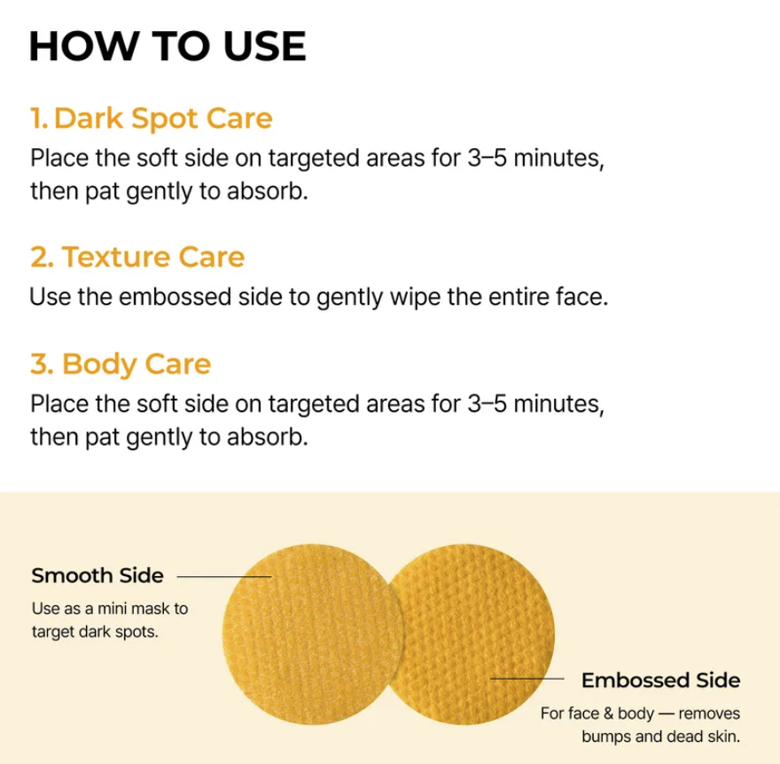 Brightening Toner Pads – Kojic Acid, Tranexamic Acid & Turmeric Exfoliating Pads for Dark Spots & Uneven Skin Toneoduct